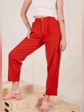 Red Big Bud Press Trousers, size L